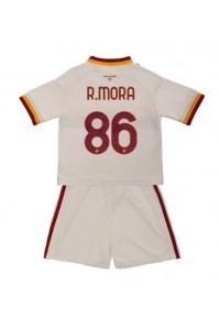 AS Roma Rodrigo Mora #86 Babyklær Borte Fotballdrakt til barn 2026-27 Korte ermer (+ Korte bukser)